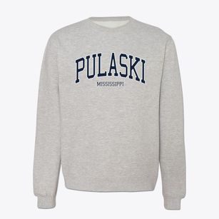 Pulaski Mississippi Traditional Crewneck Sweatshirt