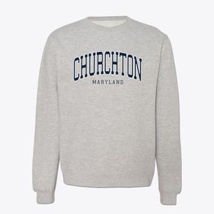 Churchton Maryland Traditional Crewneck Sweatshirt