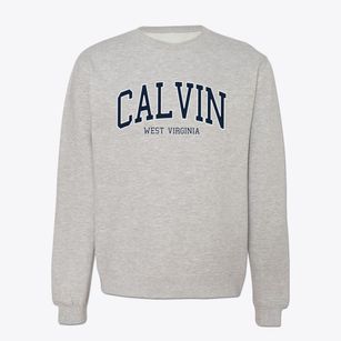 Calvin West Virginia Traditional Crewneck Sweatshirt
