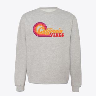  California Retro Vibes Crewneck Sweatshirt