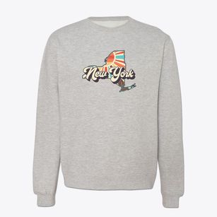  New York Retro Art Crewneck Sweatshirt