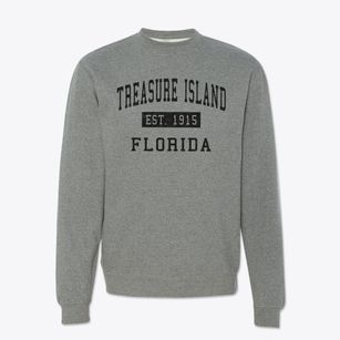 Treasure Island Florida Classic Established Crewneck Sweatshirt