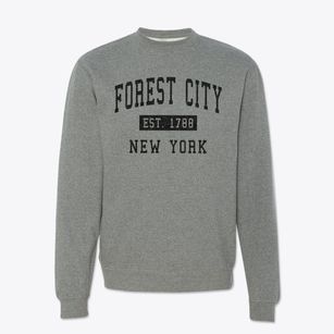 Forest City New York Classic Established Crewneck Sweatshirt