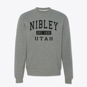 Nibley Utah Classic Established Crewneck Sweatshirt