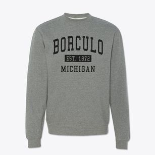 Borculo Michigan Classic Established Crewneck Sweatshirt