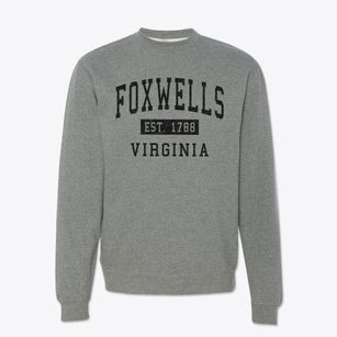 Foxwells Virginia Classic Established Crewneck Sweatshirt