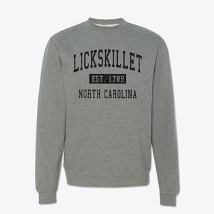 Lickskillet North Carolina Classic Established Crewneck Sweatshirt