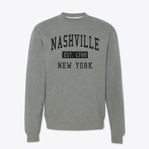 Nashville New York Classic Established Crewneck Sweatshirt