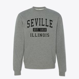 Seville Illinois Classic Established Crewneck Sweatshirt