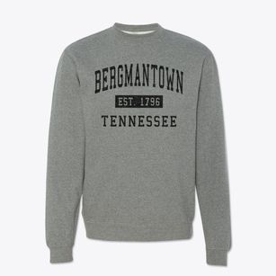 Bergmantown Tennessee Classic Established Crewneck Sweatshirt