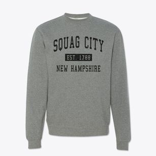 Squag City New Hampshire Classic Established Crewneck Sweatshirt