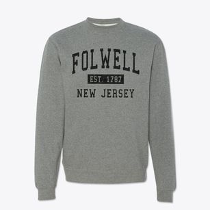 Folwell New Jersey Classic Established Crewneck Sweatshirt