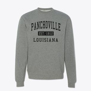 Panchoville Louisiana Classic Established Crewneck Sweatshirt