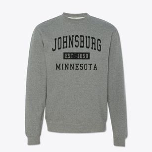 Johnsburg Minnesota Classic Established Crewneck Sweatshirt