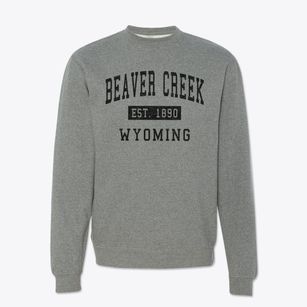 Beaver Creek Wyoming Classic Established Crewneck Sweatshirt