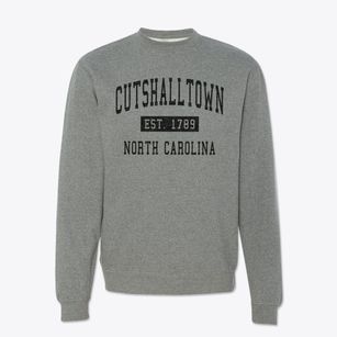 Cutshalltown North Carolina Classic Established Crewneck Sweatshirt