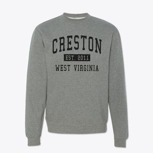 Creston West Virginia Classic Established Crewneck Sweatshirt