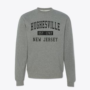 Hughesville New Jersey Classic Established Crewneck Sweatshirt