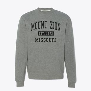 Mount Zion Missouri Classic Established Crewneck Sweatshirt