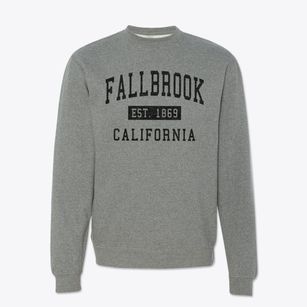Fallbrook California Classic Established Crewneck Sweatshirt