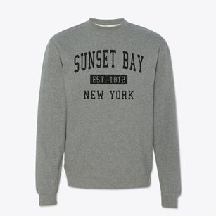 Sunset Bay New York Classic Established Crewneck Sweatshirt