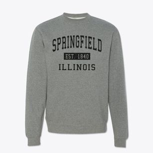 Springfield Illinois Classic Established Crewneck Sweatshirt