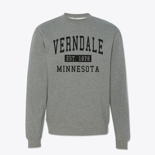 Verndale Minnesota Classic Established Crewneck Sweatshirt