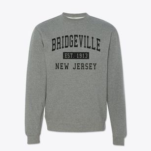 Bridgeville New Jersey Classic Established Crewneck Sweatshirt