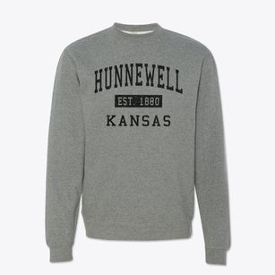 Hunnewell Kansas Classic Established Crewneck Sweatshirt