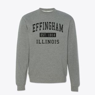 Effingham Illinois Classic Established Crewneck Sweatshirt