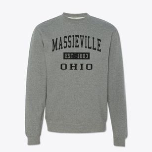 Massieville Ohio Classic Established Crewneck Sweatshirt
