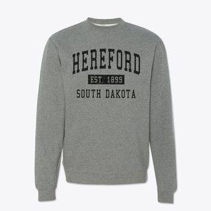 Hereford South Dakota Classic Established Crewneck Sweatshirt