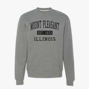 Mount Pleasant Illinois Classic Established Crewneck Sweatshirt
