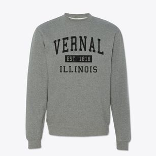 Vernal Illinois Classic Established Crewneck Sweatshirt