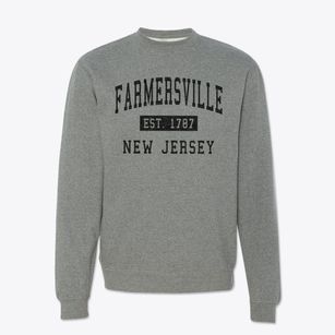 Farmersville New Jersey Classic Established Crewneck Sweatshirt