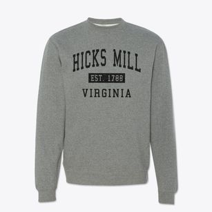 Hicks Mill Virginia Classic Established Crewneck Sweatshirt