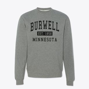 Burwell Minnesota Classic Established Crewneck Sweatshirt
