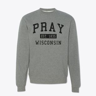 Pray Wisconsin Classic Established Crewneck Sweatshirt