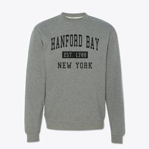 Hanford Bay New York Classic Established Crewneck Sweatshirt