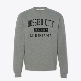 Bossier City Louisiana Classic Established Crewneck Sweatshirt