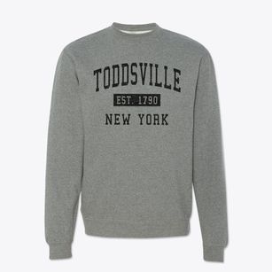 Toddsville New York Classic Established Crewneck Sweatshirt