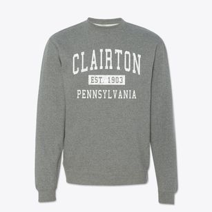 Clairton Pennsylvania Classic Established Crewneck Sweatshirt