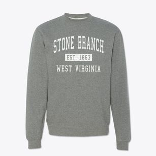 Stone Branch West Virginia Classic Established Crewneck Sweatshirt