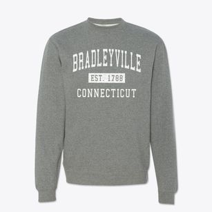 Bradleyville Connecticut Classic Established Crewneck Sweatshirt