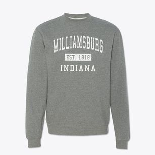 Williamsburg Indiana Classic Established Crewneck Sweatshirt