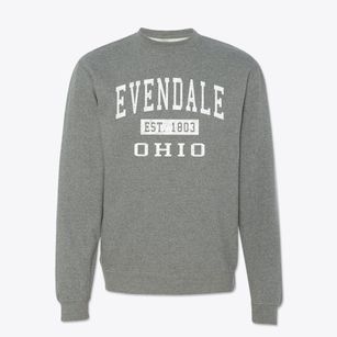Evendale Ohio Classic Established Crewneck Sweatshirt