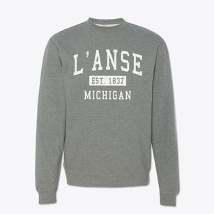 L'anse Michigan Classic Established Crewneck Sweatshirt