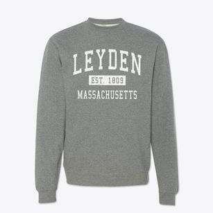 Leyden Massachusetts Classic Established Crewneck Sweatshirt