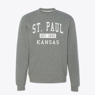 St. Paul Kansas Classic Established Crewneck Sweatshirt
