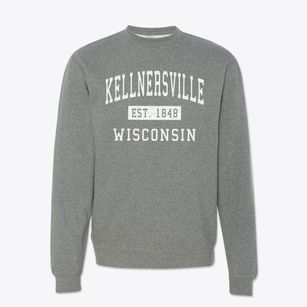 Kellnersville Wisconsin Classic Established Crewneck Sweatshirt
